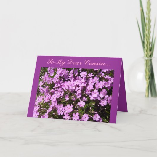Zu meinem lieben Cousin… Karte (Vorderseite)