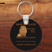 Zu meinem lieben Schwiegersohn gebt dir eine wunde Schlüsselanhänger (Vorderseite)