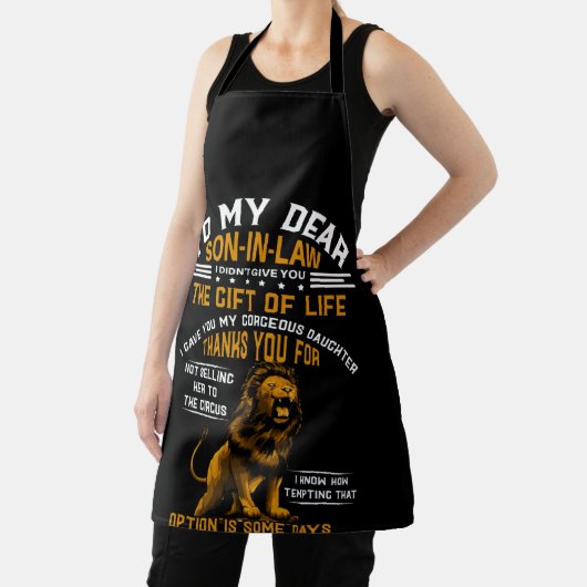 Zu meinem lieben Schwiegersohn habe ich dir das Ge Schürze (InSitu)