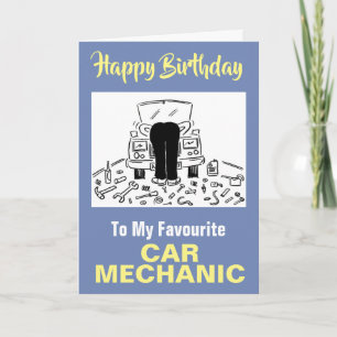 Zu meinem Lieblings-Autoautomaten - Happy Birthday Karte