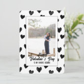 zu meinem Lieblings-Ehemann Valentine Dankeskarte (Stehend Vorderseite)