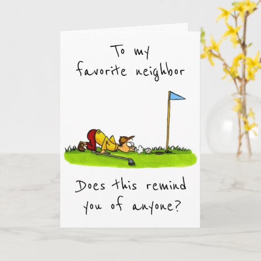 ZU MEINEM LIEBLINGSNACHBARN AM GEBURTSTAG KARTE (Gelbe Blume)