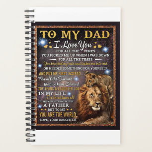 Zu meinem Lion Vater Geschenk, Vater Geburtstagsge Planer