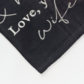 Zu meinem Mann | Bestes Geschenk für Ehemann Fleecedecke (Ecke)