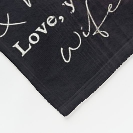 Zu meinem Mann | Bestes Geschenk für Ehemann Fleecedecke (Ecke)