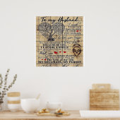 Zu meinem Mann | Brief für Ehemann | Familiendekor Poster (Küche)