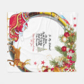 Zu meinem Mann frohe Weihnachten Fleecedecke (Vorderseite (Horizontal))