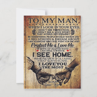 Zu meinem Mann | Geburtstagsgeschenk für Ehemann | Einladung