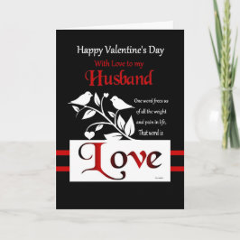 Zu meinem Mann - Happy Valentine's Day Feiertagskarte