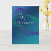 Zu meinem Mann (Jubiläum) Karte (Gelbe Blume)