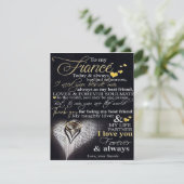 Zu meinem Mann | Liebe-Zitate für Ehemann| Einladung (Stehend Vorderseite)