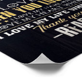 Zu meinem Mann | Lieben für den Vater | Poster (Ecke)