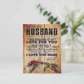 Zu meinem Mann | Lieben für Ehemänner Einladung (Stehend Vorderseite)