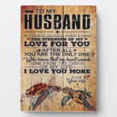 Zu meinem Mann | Lieben für Ehemänner Fotoplatte (Vorderseite)