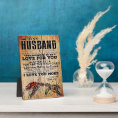 Zu meinem Mann | Lieben für Ehemänner Fotoplatte (Seite)
