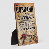 Zu meinem Mann | Lieben für Ehemänner Fotoplatte (Seite)