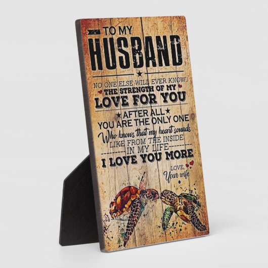 Zu meinem Mann | Lieben für Ehemänner Fotoplatte (Seite)