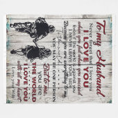 Zu meinem Mann | Liebliches Geschenk für Ehemänner Fleecedecke (Vorderseite (Horizontal))