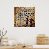 Zu meinem Mann | Love Poster (Küche)