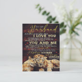 Zu meinem Mann | Mein Geschenk für den Ehemann | S Einladung (Stehend Vorderseite)