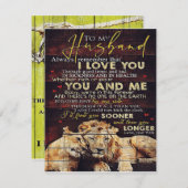 Zu meinem Mann | Mein Geschenk für den Ehemann | S Einladung (Vorne/Hinten)