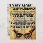 Zu meinem Mann | Mein Geschenk für den Ehemann | S Einladung (Vorne/Hinten)