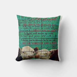 Zu meinem Mann | Niedliche Familienpräsenz Kissen