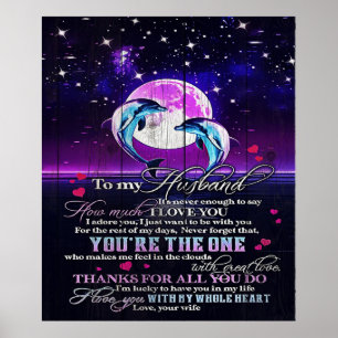 Zu meinem Mann Niedliche Familienpräsenz Poster