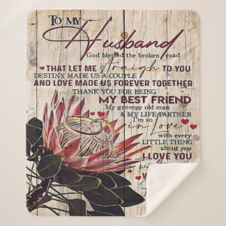 Zu meinem Mann | Niedliche Familienpräsenz Sherpadecke