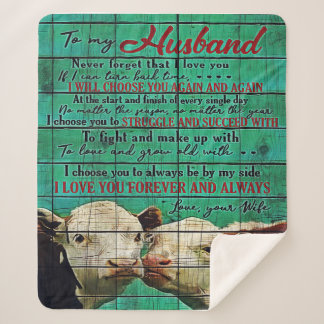 Zu meinem Mann | Niedliche Familienpräsenz Sherpadecke