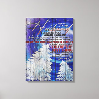 Zu meinem Mann | Niedliches Geschenk für Vater Leinwanddruck
