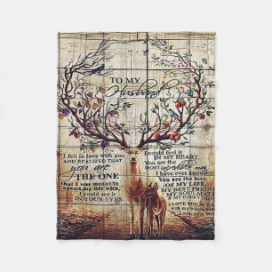 Zu meinem Mann Perfektes Geschenk für Ehemann Fleecedecke