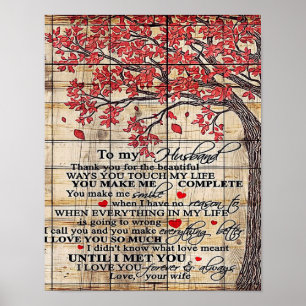 Zu meinem Mann   Witzige Zitate für Geschenke an E Poster