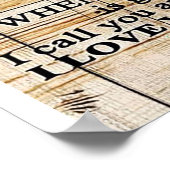 Zu meinem Mann | Witzige Zitate für Geschenke an E Poster (Ecke)