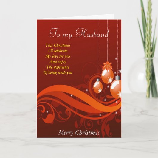Zu meinem Mann zu Weihnachten (Vorderseite)