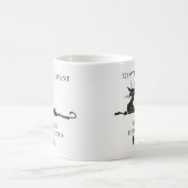 Zu meinem menschlichen Servant Funny Cat Geschenk  Kaffeetasse (Mittel)