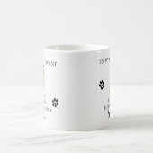Zu meinem menschlichen Servant Funny Dog Geschenk  Kaffeetasse (Mittel)