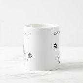 Zu meinem menschlichen Servant Funny Dog Geschenk Kaffeetasse (Mittel)