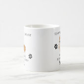 Zu meinem menschlichen Servant Funny Dog Geschenk Kaffeetasse (Mittel)