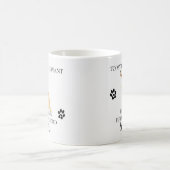 Zu meinem menschlichen Servant Funny Dog Golden Re Kaffeetasse (Mittel)