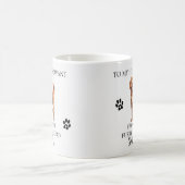 Zu meinem menschlichen Servant Funny Dog Goldendoo Kaffeetasse (Mittel)