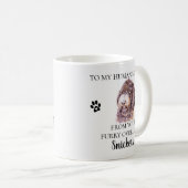 Zu meinem menschlichen Servant Funny Dog Labradood Kaffeetasse (VorderseiteRechts)
