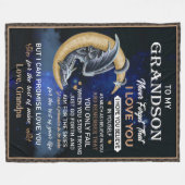 Zu meinem Oma Liebe ich dich von Opa Fleecedecke (Vorderseite (Horizontal))