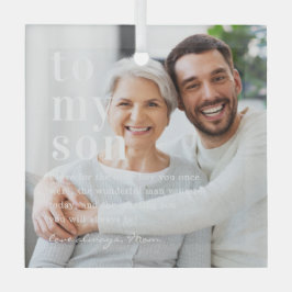 Zu meinem Sohn | Angebot und Foto Ornament Aus Glas
