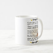 Zu meinem Sohn bist du tapfer, als du glaubst. Kaffeetasse (VorderseiteRechts)