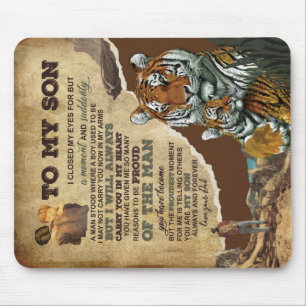 Zu meinem Sohn Geschenk, Tiger Liebhaber, Brief an Mousepad