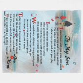 Zu meinem Sohn mit großer Mama Fleecedecke (Vorderseite (Horizontal))