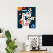 Zu meinem Sohn von Mama Poster (Heimbüro)