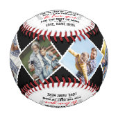 Zu meinem Sohn Von Vater oder Mama mit benutzerdef Baseball (Vorderseite)