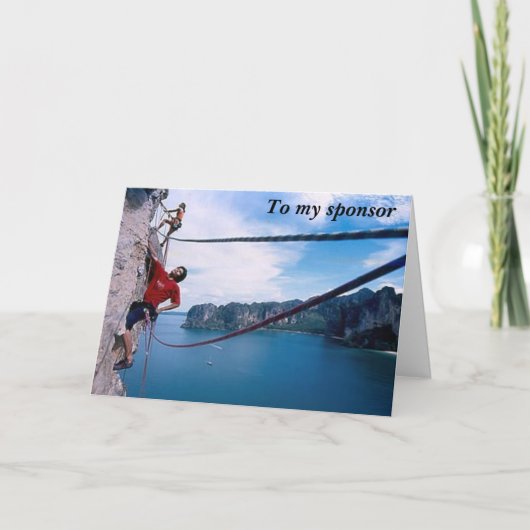 Zu meinem Sponsor danke 2 (Vorderseite)